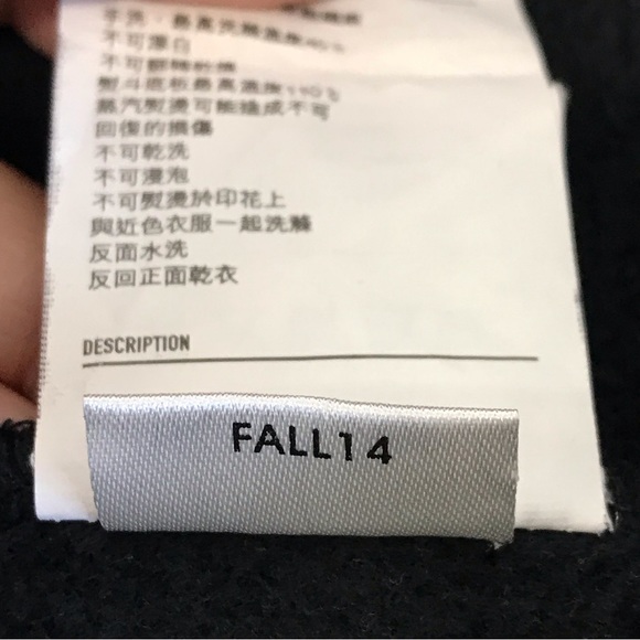 Musium Div black unisex scull wolf graphic hoodie size approx XS - Picture 8 of 14